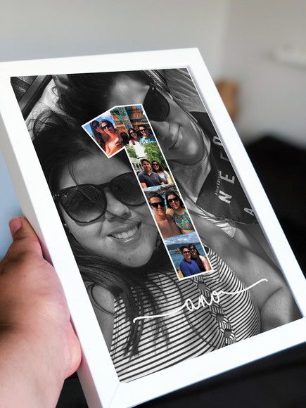 Personalized Anniversary Photo Frame Custom Collage Picture Frame for Couples, Wedding & Special Moments for Loved Ones