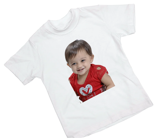 Photo Printed Tshirt Personalized for Men and Women White