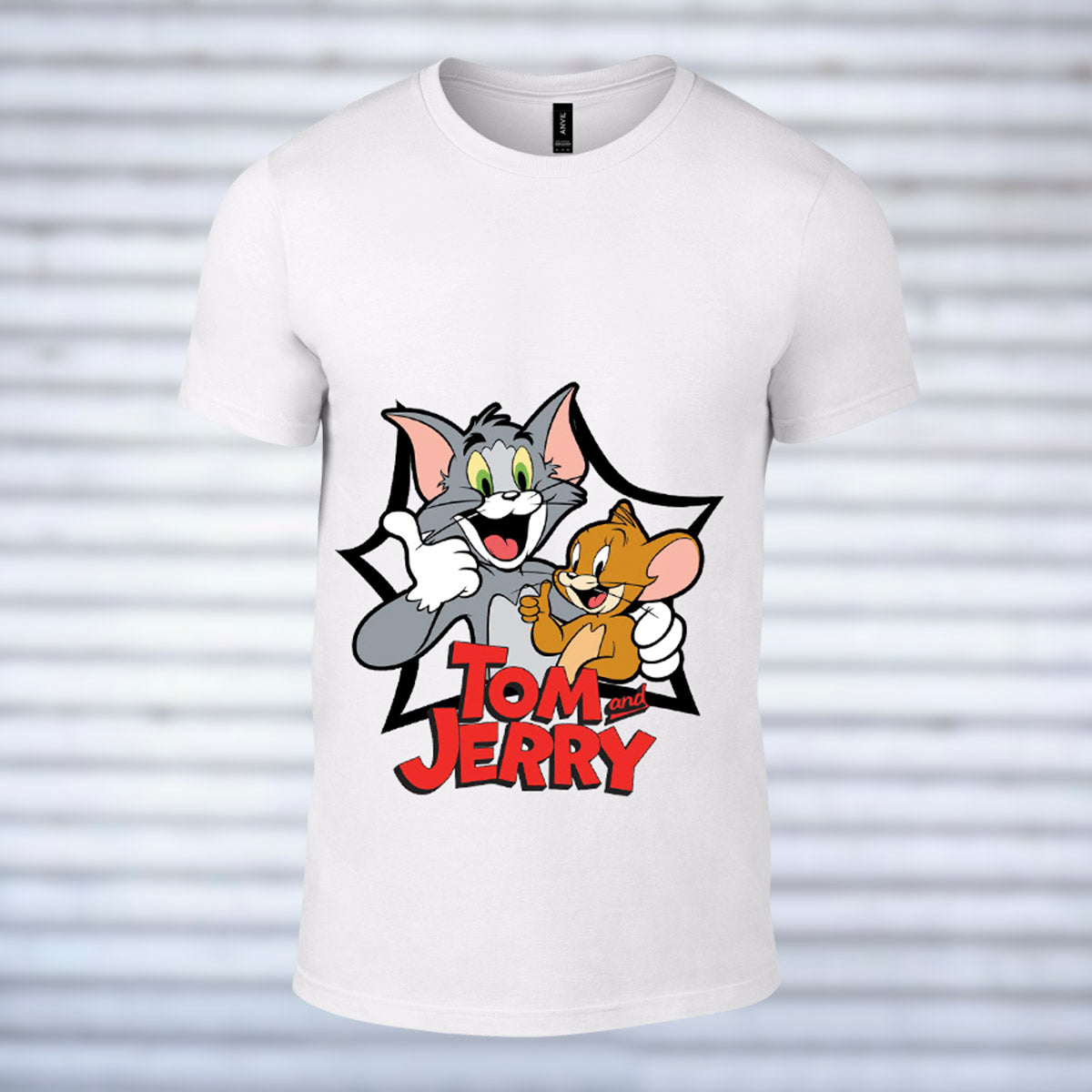 Cute Tom & Jerry - Printed White Tshirt