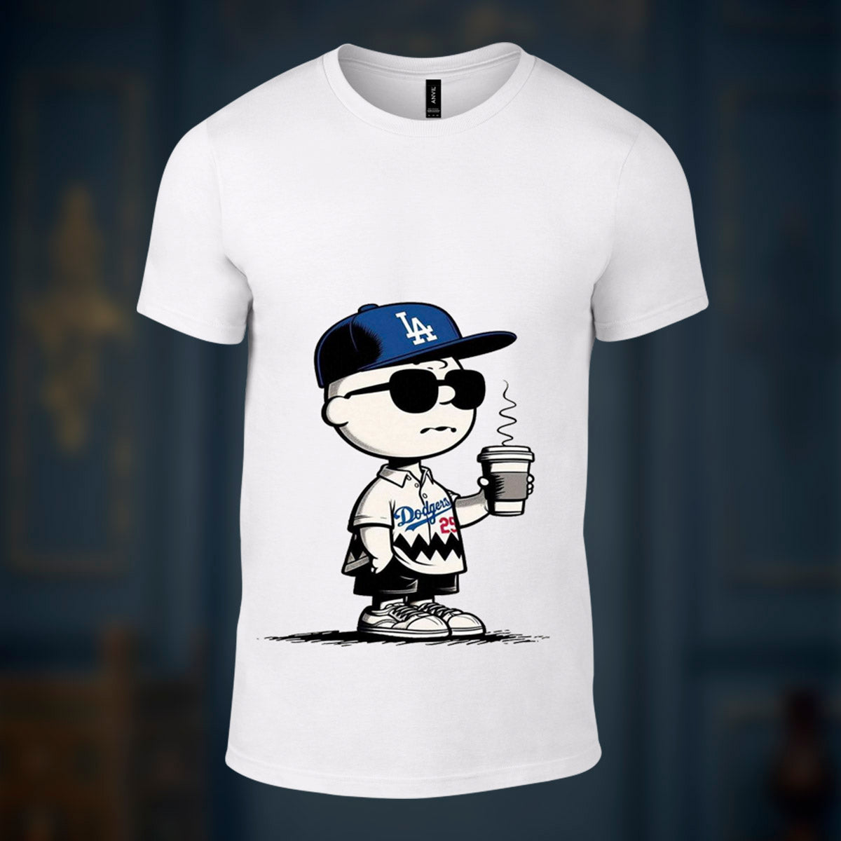 Be Cool Lets Drink Hot Coffee- Printed White Tshirt