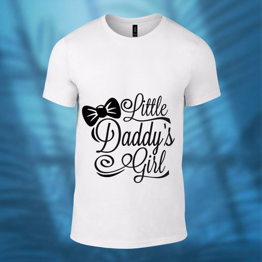 Little Daddy's Girl- Printed White Tshirt