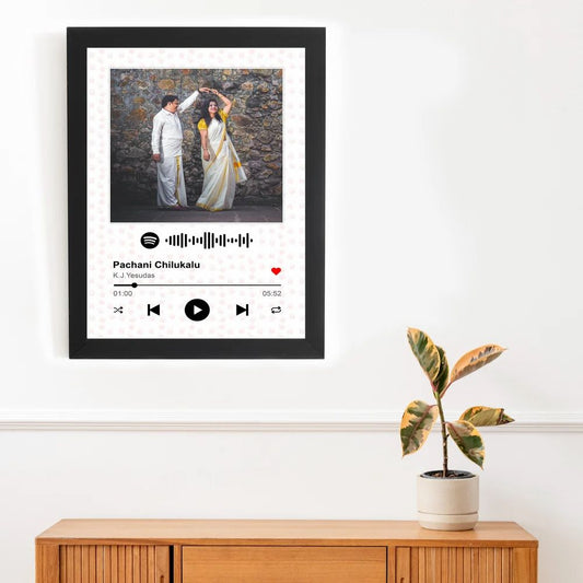 Personalized Gift Musical Photo Frame- Spotify Frame For Your Loved Ones- Scan And Play