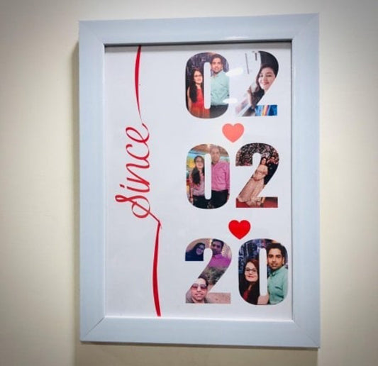 Name Collage Photo Frames, Best Customized Gifts Personalized Alphabet Letter Picture Photo Frame, Memorable Gift for Birthday, Wedding, Anniversary