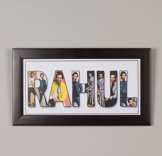 Name Collage Photo Frames, Best Customized Gifts Personalized Alphabet Letter Picture Photo Frame, Memorable Gift for Birthday, Wedding, Anniversary
