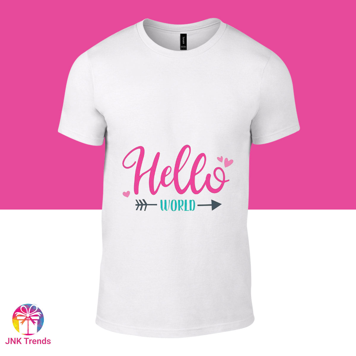Hello World - Printed White Tshirt