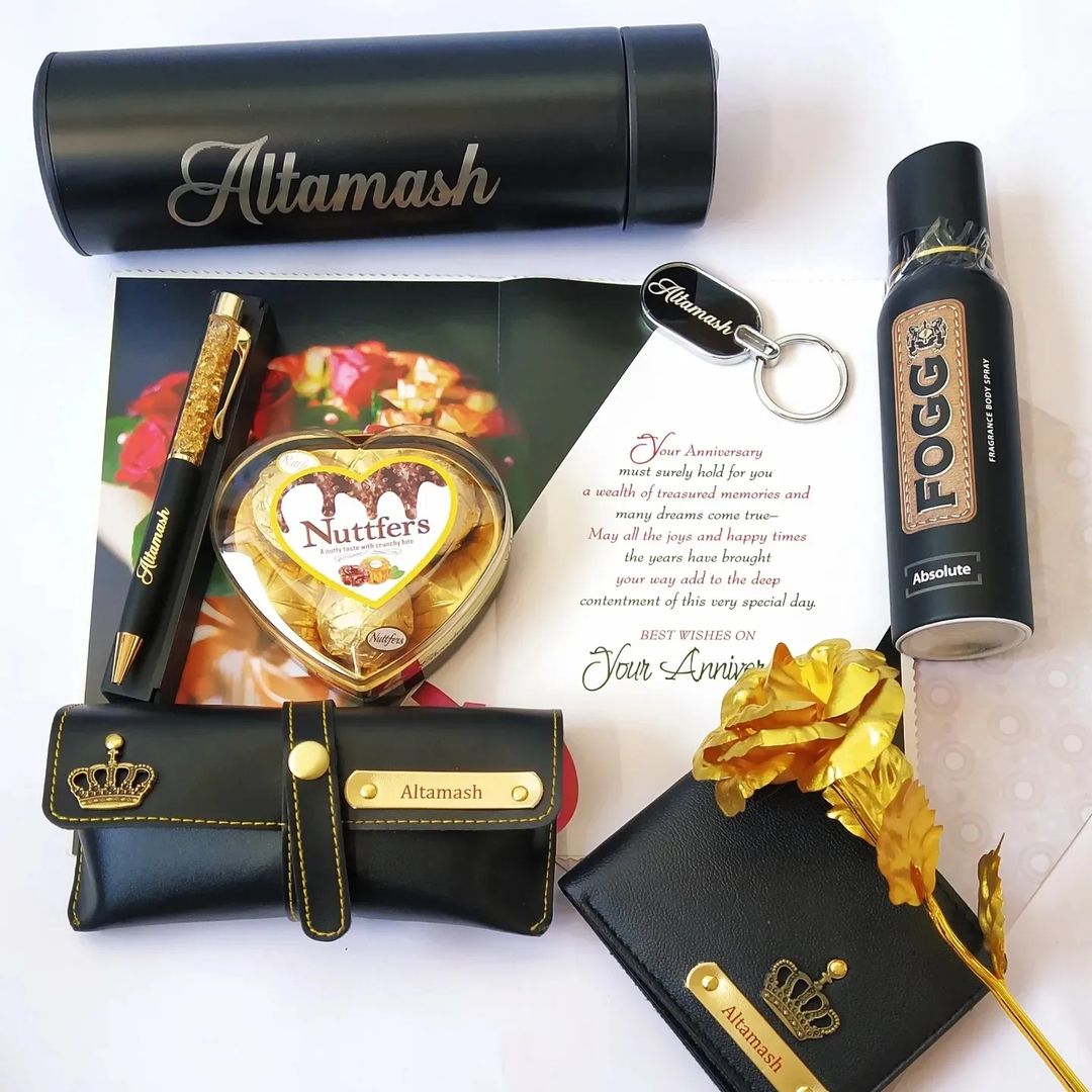 Customized Golden & Black Gift Combo - JNK TRENDS 04