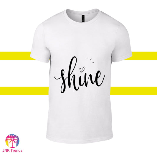 SHINE - Printed White Tshirt