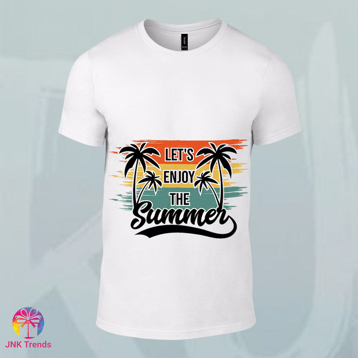 Let's Enjoy The Summer- Printed White Tshirt