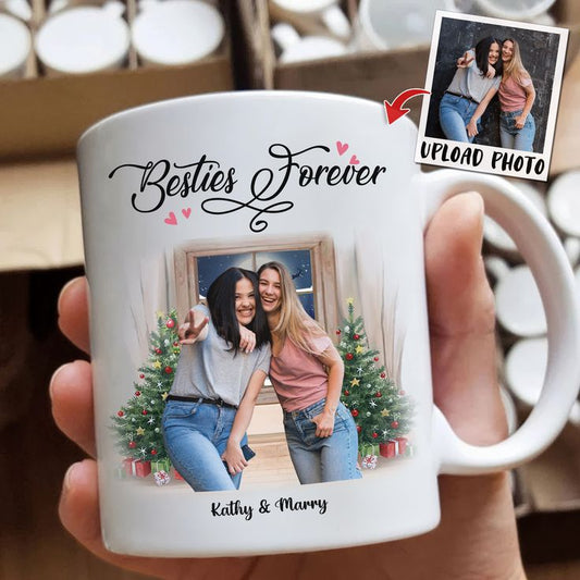Personalized Photo And Name Mug - Colour Black & White