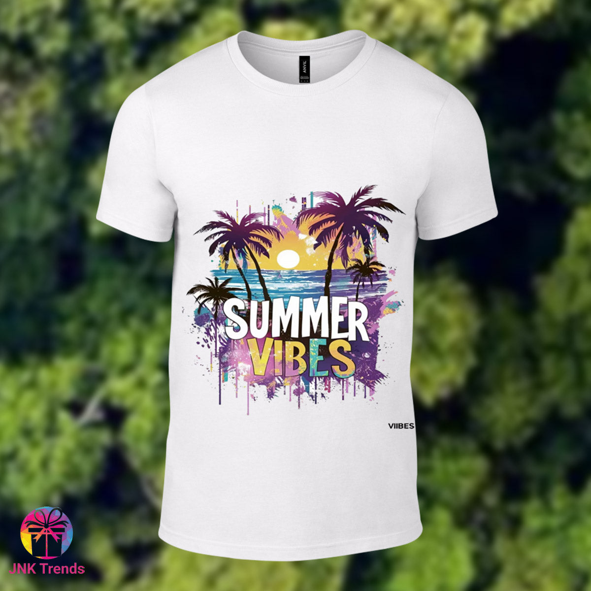 SUMMER VIBES- Printed White Tshirt