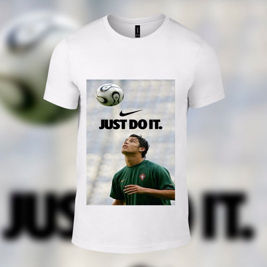 Just Do It - Sport Printed White Tshirt