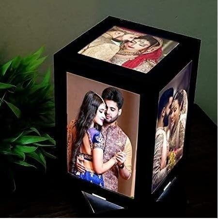 Personalized Photo Rotating LED Lamp