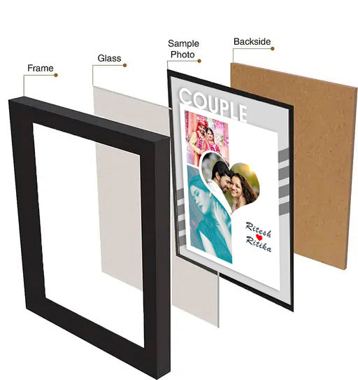 “Personalized Love Photo Frame™ – Custom Collage with Names & Pictures”