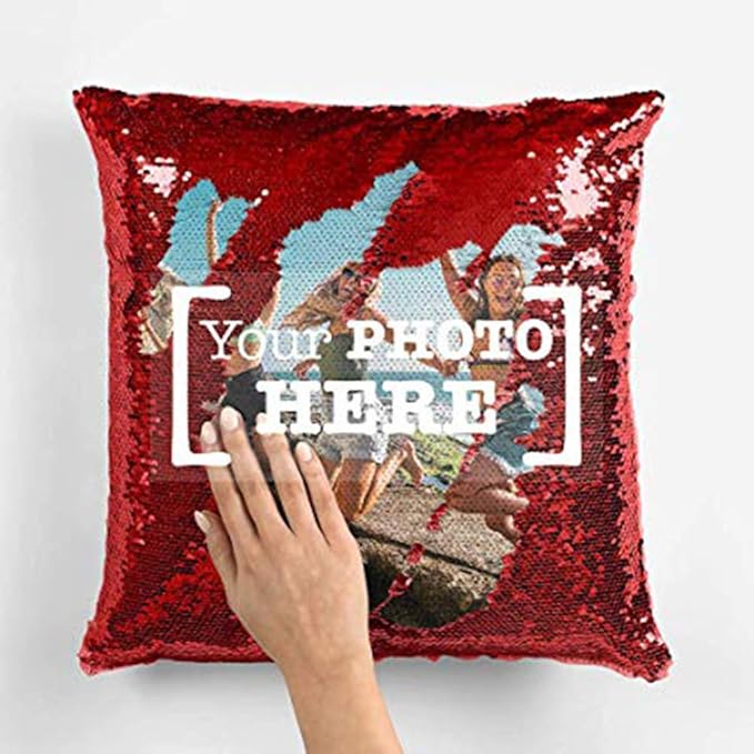 JNKTRENDS Magic Photo Pillow -Cushion Cover with Fillers