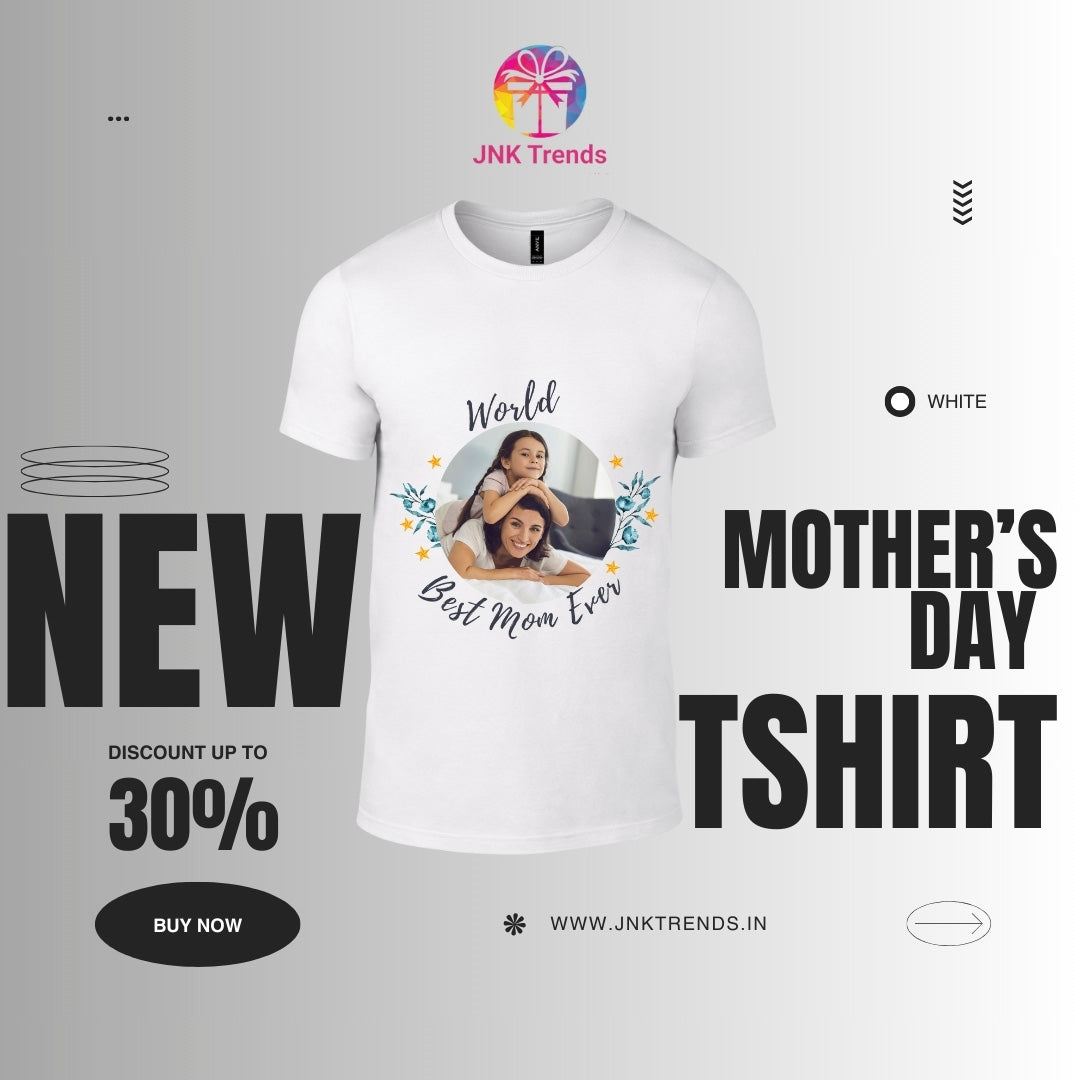 Mother's Day Personalized Tshirt - World Best Mom Ever With Photo