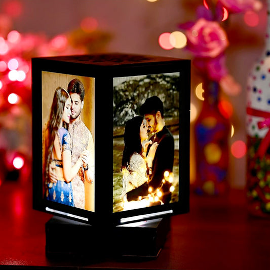 Personalized Photo Rotating LED Lamp