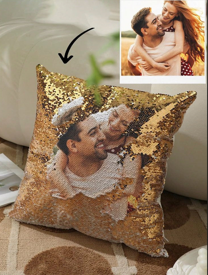 JNKTRENDS Magic Photo Pillow -Cushion Cover with Fillers