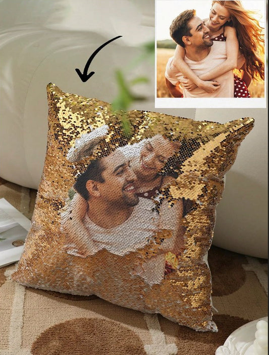 JNKTRENDS Magic Photo Pillow -Cushion Cover with Fillers
