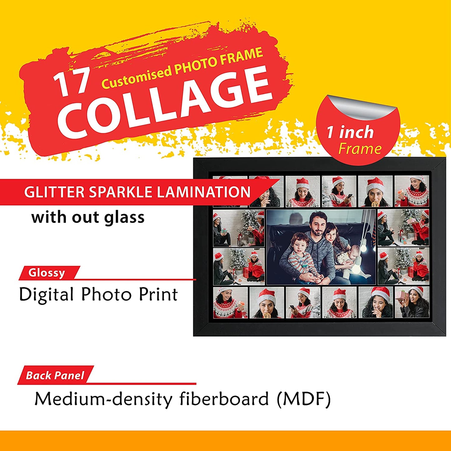Personalised Collage Photo Frame for Birthday Gift...