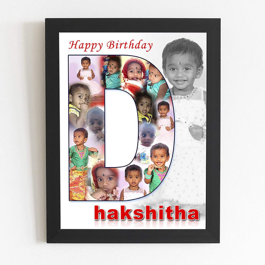 Personalized Alphabet Photo Frames for Birthday Gift..