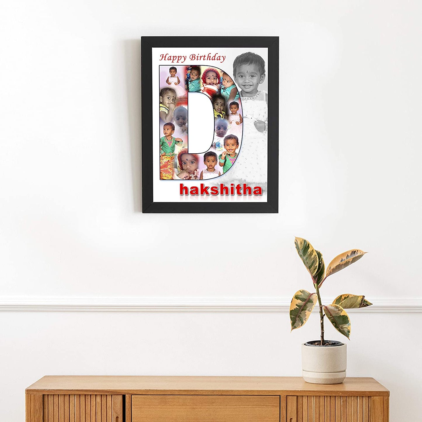 Personalized Alphabet Photo Frames for Birthday Gift..