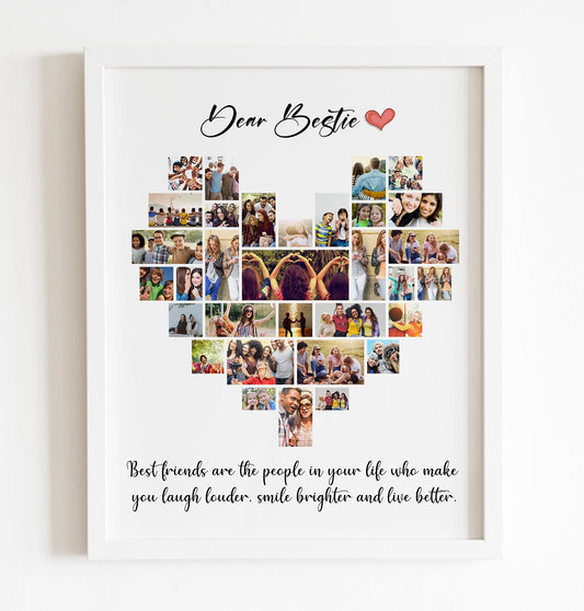 Heart Collage Photo Frame