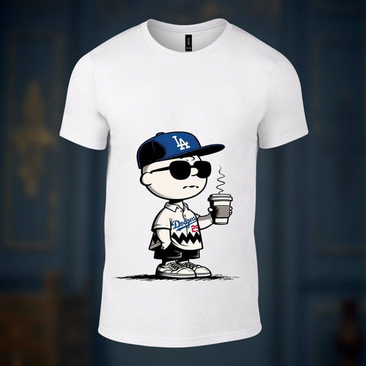 Be Cool Lets Drink Hot Coffee- Printed White Tshirt