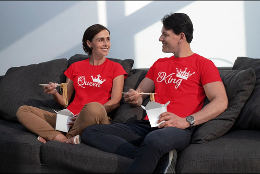 KING & QUEEN Couple Love Printed Tshirt for Men and Women - JNK TRENDS 03