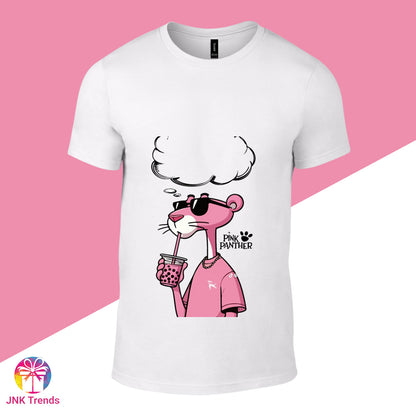 The Pink Panther- Printed White Tshirt