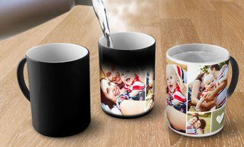 Personalized Magic Mug with Photo Custom Heat-Sensitive Color-Changing Coffee Cup Unique Gift for Birthday, Anniversary