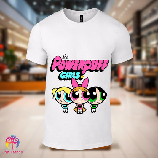 Powerpuff Girls- Printed White Tshirt