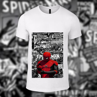 Spiderman Printed White Tshirt