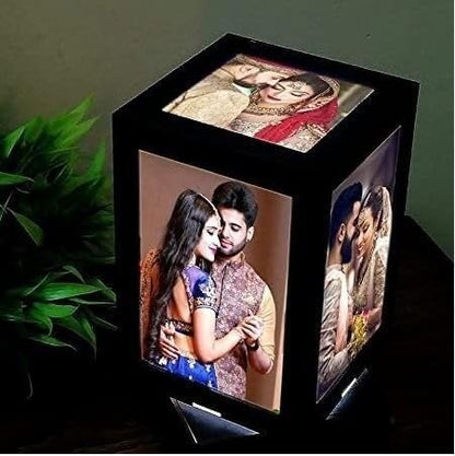 Personalized Photo Rotating LED Lamp