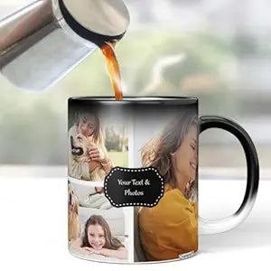 Personalized Magic Mug with Photo Custom Heat-Sensitive Color-Changing Coffee Cup Unique Gift for Birthday, Anniversary