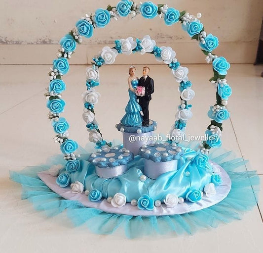 Beautiful BLUE Ring Platter- JNK TRENDS 04