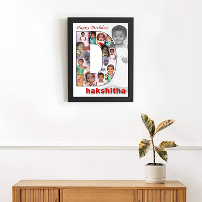 Personalized Alphabet Photo Frames for Birthday Gift..