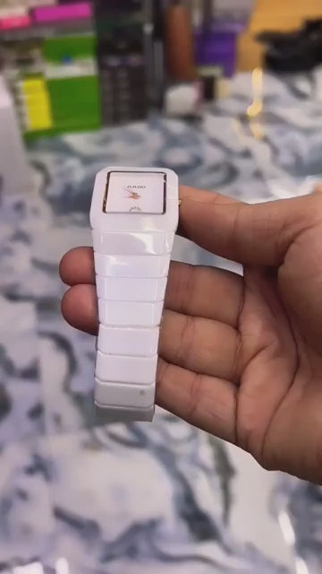 RADO Ceramic Pure White Watch - Working Date