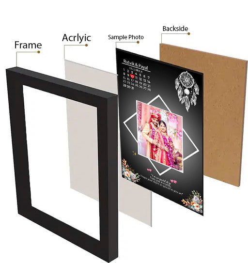 Personalized Memory Calendar Frame™ – With Name, Date & Photo